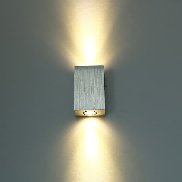 LED Vägglampa, Triangulär Formdesign Modern Lampa Hög Effekt, Grönt Ljus för Inomhusdekoration
