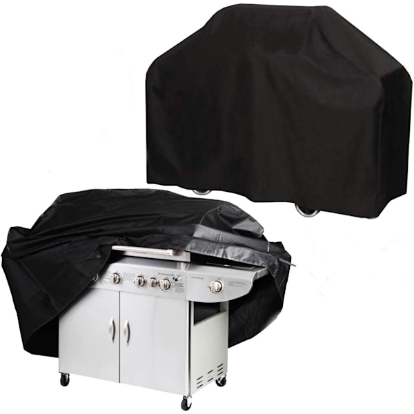 Allväders BBQ-skydd, Slitstarkt Grillöverdrag för Utomhusbruk för 3-4 Brännarmodeller, 420D Oxfordtyg Säkerställer Lång Livslängd, Vindtåligt Och Sitter Bra