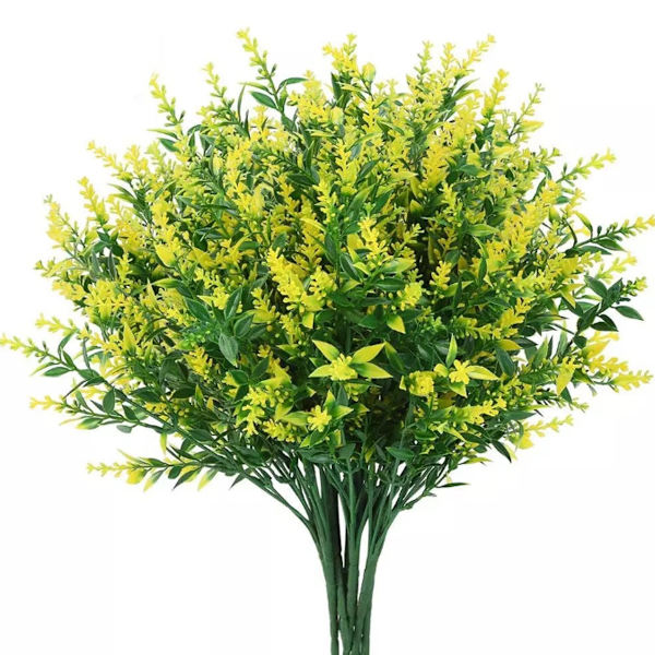 8 Bundter Kunstige Blomster Udendørs UV-Resistente Kunstige Blomster