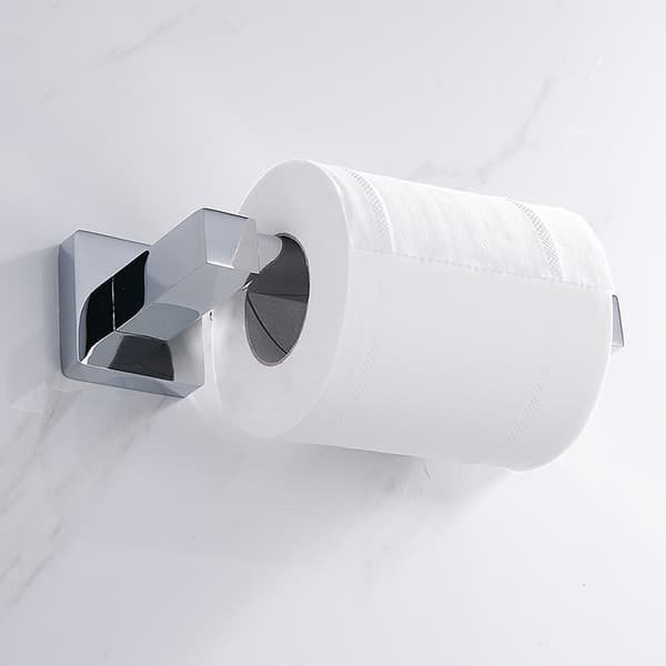 Firkantet base vævsholder moderne papirholder, rustfrit stål