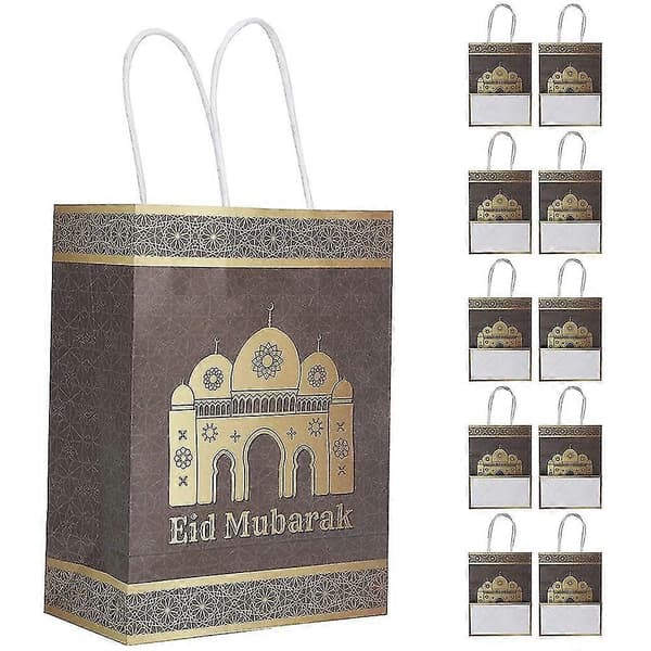 12 stk. Dan Pose Eid Mubarak Gavepose Rotter Til Børn Dan