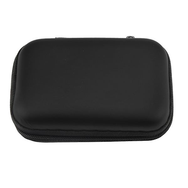 Bærbar lille øretelefonopbevaringskasse Carry Pouch Bag Box (Sort)