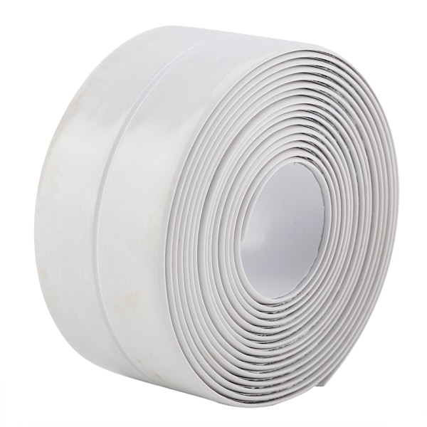 Hvit 38mm*3,2m Selvklebende Veggtetningsstrimling Tape Hjem Bad Kjøkken Vask Kant Trim