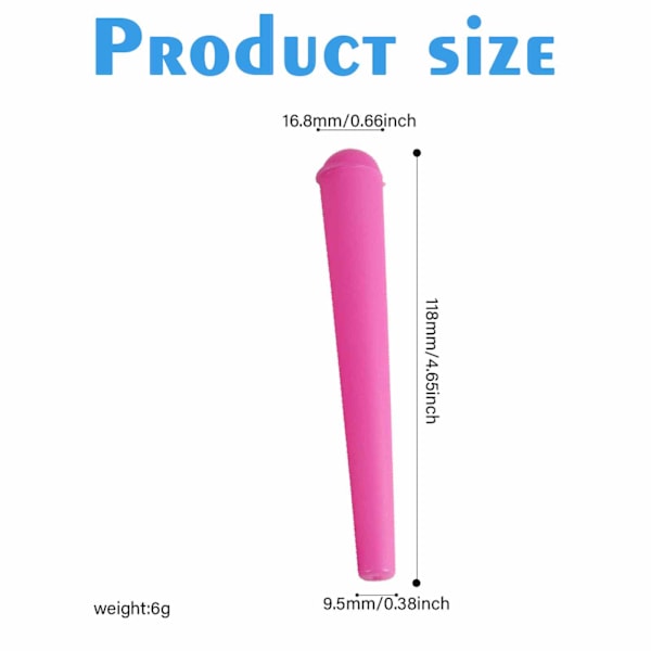 5 Stycken Joint Hållare, 120mm Återanvändbar Joint Case Tub Plast Cigarettfodral Vattentät Cone Holder Lufttäta Tubes för säker förvaring