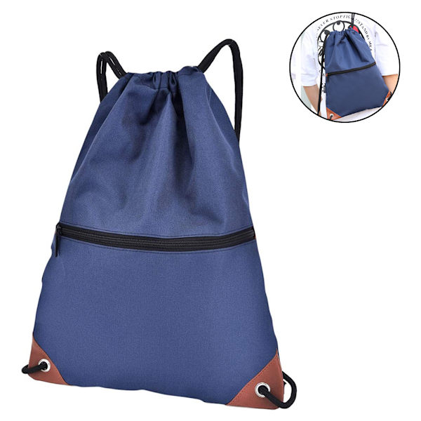 Dragkedja Ryggsäck Väska Sport Gym Säckpack