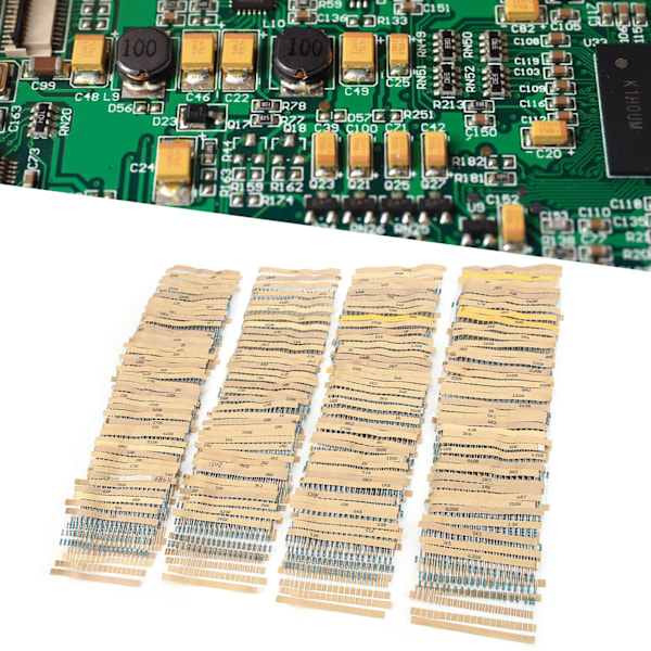 3120 st Metallfilmresistorer Kit 156 Värden Skydd Blandat Set Elektroniska Komponenter 1/4W