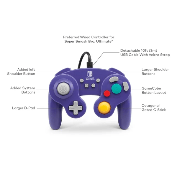 Nintendo Switch -johdollinen ohjain - violetti