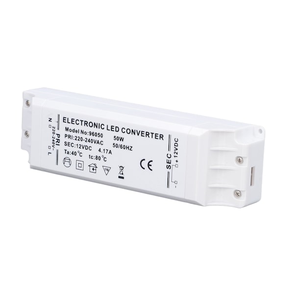 LED-driver 50W 12V 4.17A Strømforsyning LED Konstant Strøm Driver Strømforsyning AC 220V