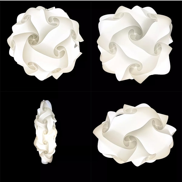 Innovativ DIY Pussel Lampskärm, Genomskinlig Polykarbonatplast För Ökad Hållbarhet Och Väderbeständighet, Enkel Montering Flera