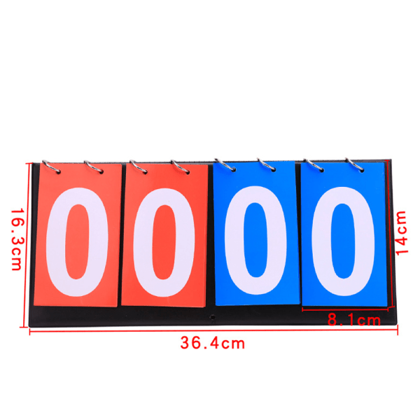 Bordplade Flip Scoreboard 2/4 Cifre Bærbar Flip Sports Scoreboard