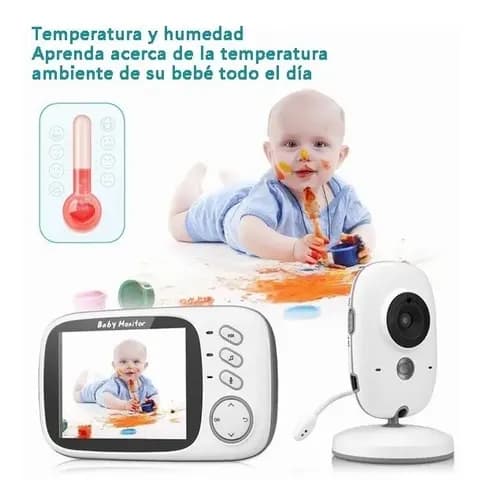 Trådløs babymonitor med nattsyn og lyd