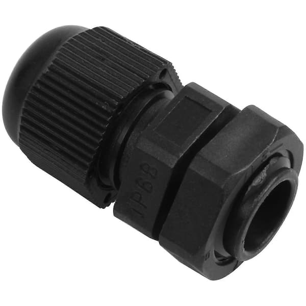 Pg7 Sort Nylon Vandtæt Trækaflastning, Ledningsgreb, Kabelmuffe 3,5-6 Mm 50 stk