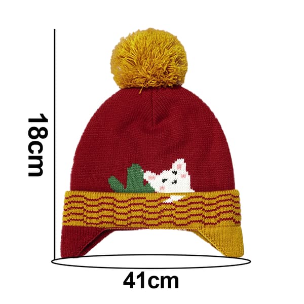 Barnmössa, Varm Vintermössa Fleece för Pojkar och Flickor style 3 S