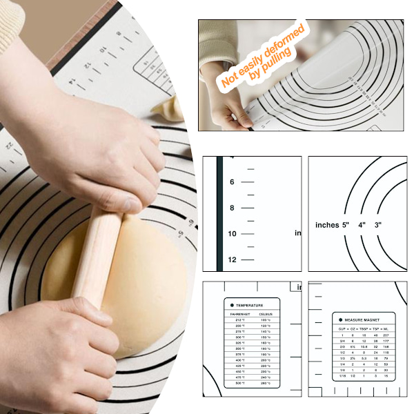 Hållbar Återanvändbar Bakmatta, Kvalitetsgaranti för Non-Stick Bakplåt, Livsmedelsgodkänd Silikon & Glasfiber, Ugn & Frys