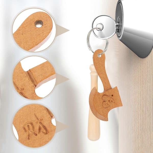 10 stk. Treøks Mini Design Treøks Dekor Øks Dekor Barnegaver Leker