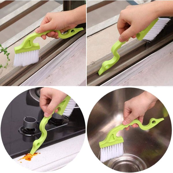 2 st Spår Gap Hand Rengöringsborste Duschdörr Gap Cleaner för Hem