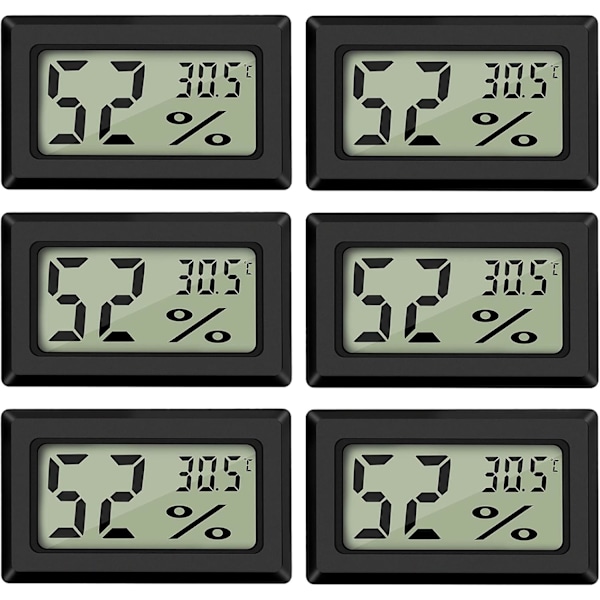 Digital Temperatur- och Fuktighetsmätare med Inbyggd Sond, Mini Hygrometer Termometer för Inomhusbruk Säkerställer Hög Noggrannhet för Övervakning av Ditt Barnrum,
