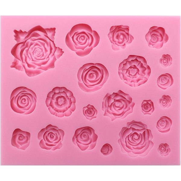 Rosblom Fondantform, livsmedelsgodkänd silikon perfekt för tårtdekoration och bakverktyg, ugn- och mikrovågssäker idealisk för att förbättra din bakning