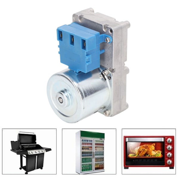 Augermatarmotor 20W Stark Ledningsförmåga Pelletsugnsmatarmotor för Elektrisk Spis Ugn Dryckesskåp AC220V 3r Per Minut (200kg.cm)