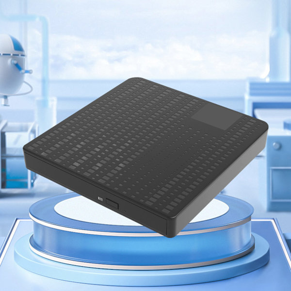 Extern CD DVD-enhet USB3.0 Typ C Dubbelt gränssnitt Tyst Snabb överföring CD DVD-brännare Läsare för bärbar dator
