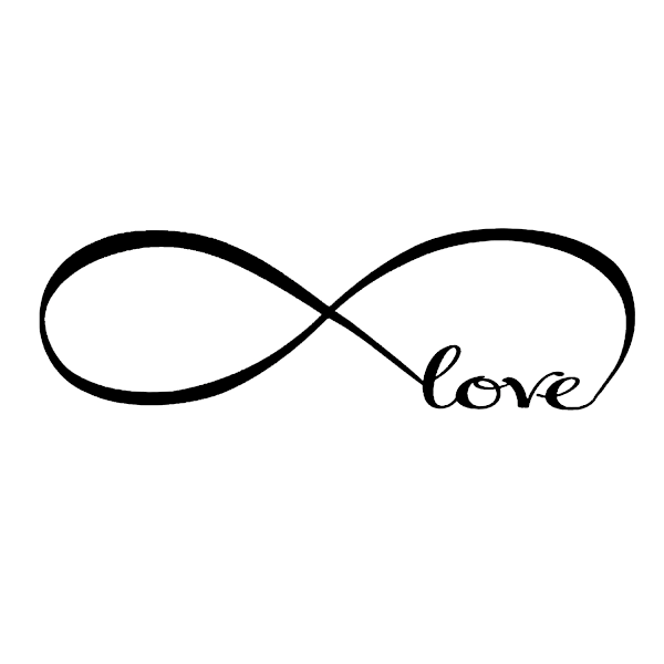 Bröllopsdagspresenter, Infinity-symbol, Konstdekoration för vardagsrum, Självhäftande, Vattentät, Giftfri, Hållbar, Motiverande väggkonst, Lämplig