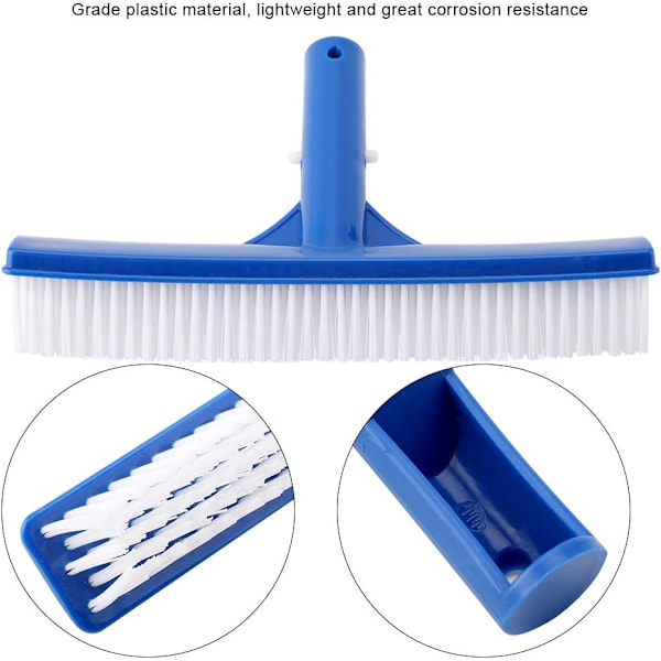 Piscine Tête de Brosse Premium 25,3 Brosse de Nettoyage pour Piscine Balai Brosses Nettoie Murs Carrelage et Sols sans Effort Design Elégant et