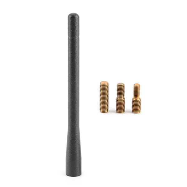 4,7 tommers kort bilantenne i aluminiumlegering, universell AM/FM-mast som passer til Chevy Silverado 1500 07‑19