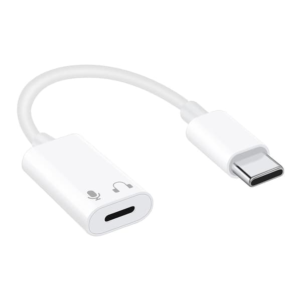 USB-C till Lightning Hörlursadapter för 15 Pro Max, Typ C Hane till Hona för Lightning