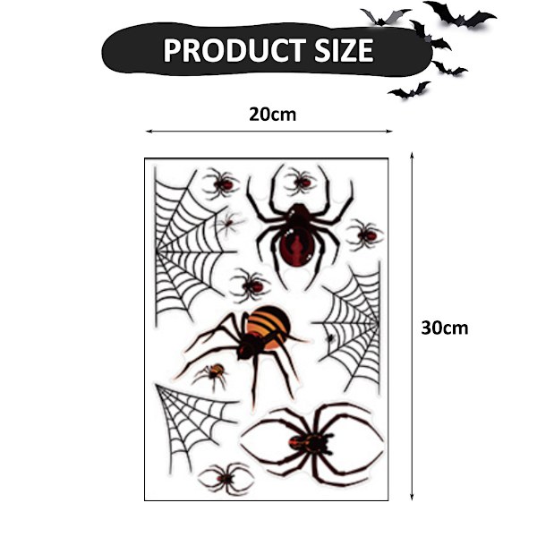 Halloween-ikkuna-tarrat lasin ikkunoiden koristeluun