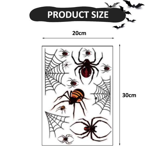 Halloween-vindudekals for glassvindudekorasjoner