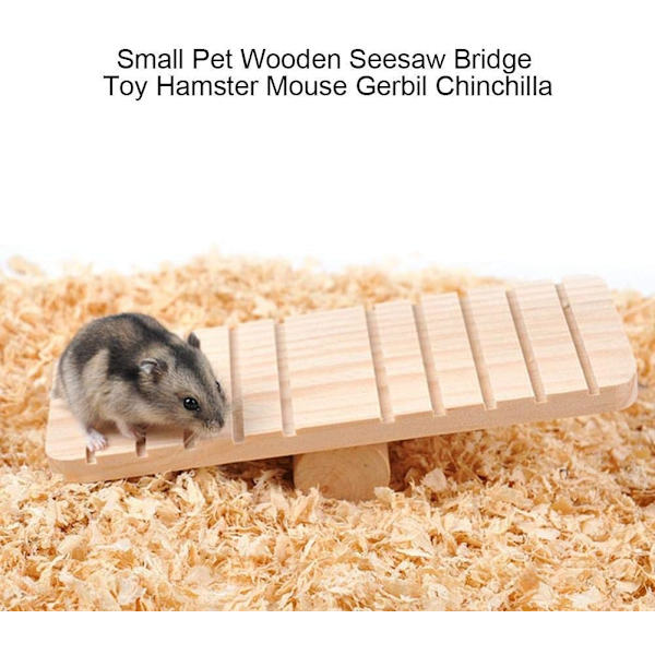 Trevippestol leketøy for hamster, smådyr, bur, tyggeleketøy, kjæledyrtilbehør, hamster, gerbil, marsvin, ekorn