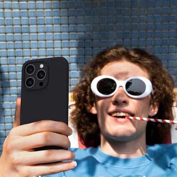 TPU-kotelo iPhone 14 Prolle - Musta, ohut ja suojaava