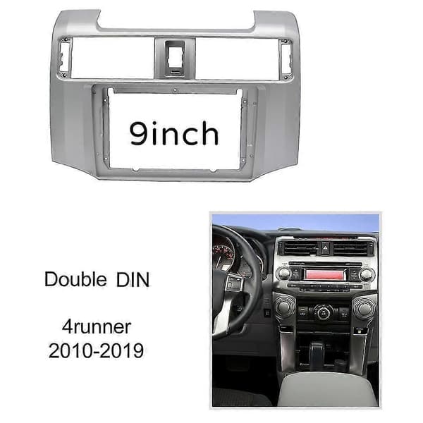 9 tuuman 2 Din Autoradion Kehys DVD-soittimen Kojelaudan Sovitinpaneeli 4runnerille 2010-2019