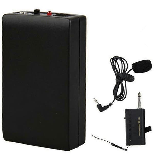 Trådløs sender mottaker Lavalier Lapel Clip Mic Scenemikrofonsystem