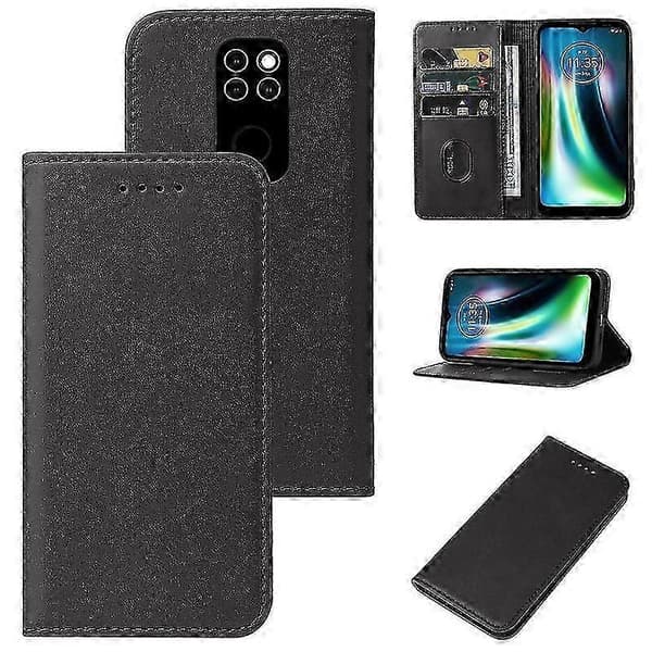 Läderfodral för Motorola Moto Defy 2021 Black