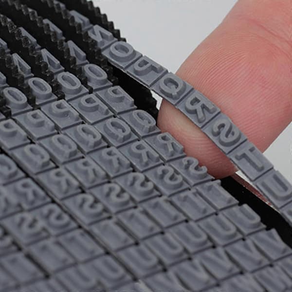 Symbol Rullande Stämpel Multifunktionell DIY Adressstämpel Nummerstämpel 12