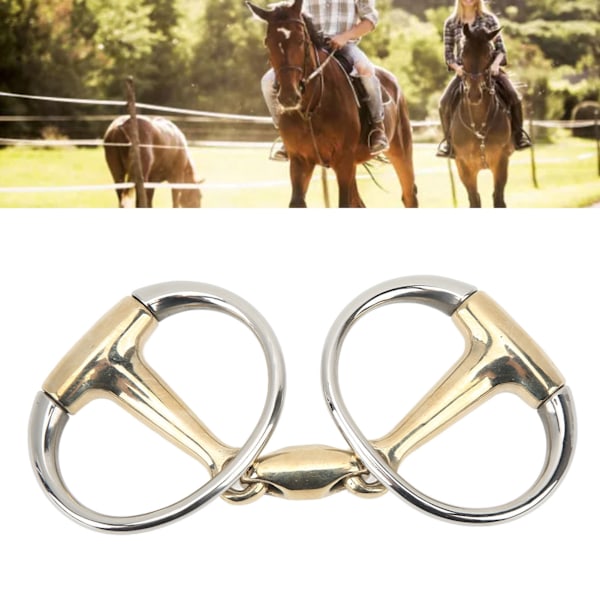 135mm Heste Ring Snaffle Bit Rustfritt Stål og Kobber Hengsel Hest Løst Ring Snaffle for Utendørs Gaver