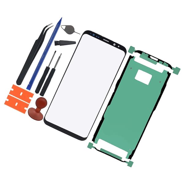 Erstatningsglass for skjerm, frontglass, reparasjonssett S8 PLUS