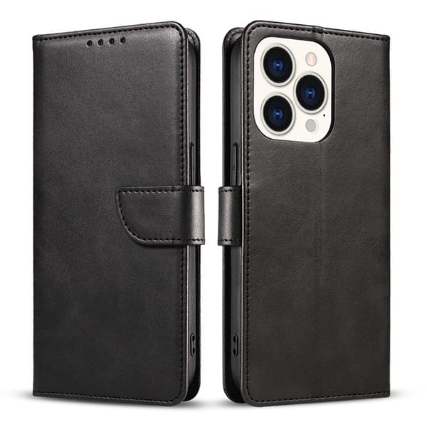 iPhone 13 Wallet Case - Simpel, Elegant og Beskyttende Sort