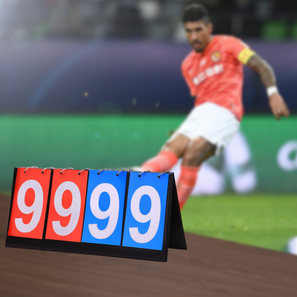 Bordplade Flip Scoreboard 2/4 Cifre Bærbar Flip Sports Scoreboard