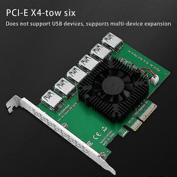 PCIE-kortplats 4X till 16X USB 3.0 Riser-förlängare för arbetsstationer och datorutrustning