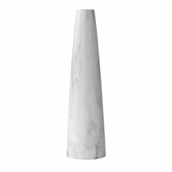 Vit Hög Konisk Keramisk Blomvas Enkla Blommor Dekorativ Blomvas Smala Blomvaser för Vardagsrum Hemmakontor Centerpiece Bord Bröllop
