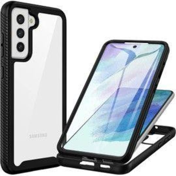 Lagogi Coque Samsung S21 Fe 5g, Antichoc Housse Avec Protection Écran, 360 Degrés Protection Case Robuste Double Face Bumper Transparent Etui