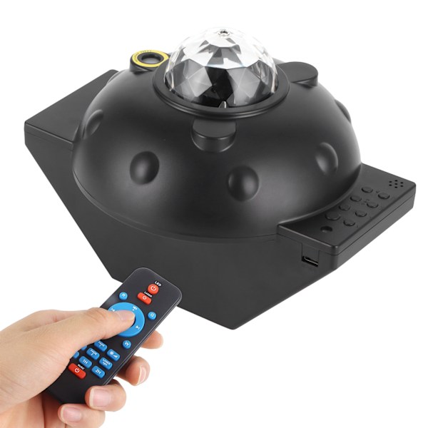 Bluetooth Projektorlampa Multifunktionell Fjärrkontroll Timer USB-lampa för Semesterfest 100-240V UK-kontakt