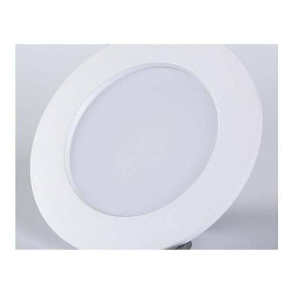 LED-panellampa i helaluminiumkonstruktion, Slim LED Downlight för infälld montering i tak, Neutralvit 4000K 460Lm 5-7W Smart Wifi Dimbar för
