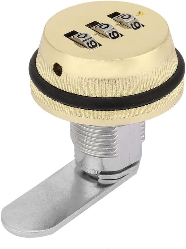 Kombinations kamlås - 20 mm 3-cifret kode nøglefri postkasse skab