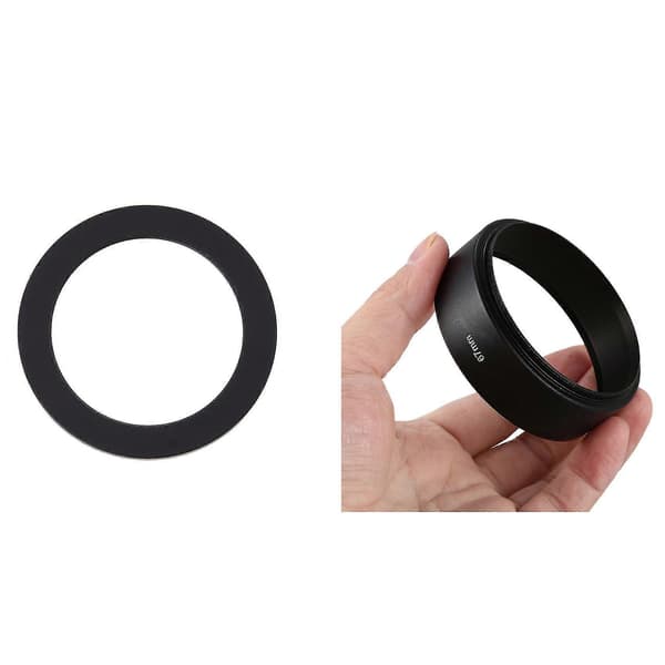 67mm-52mm 67mm til 52mm Sort Ring Adapter med 67mm Mount Standard Metal Modlysblænde