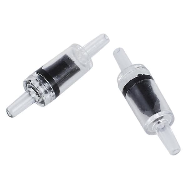 5 stk. Akvarium Boblemaker Luftstein 25mm Diameter Grå & 10 stk. Enveisventil Co2 Akvarium