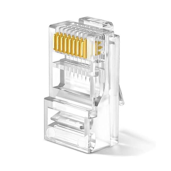 Rj45 nettverkskabel modulær plugg Ethernet-kabelkontakt Uskjermet 8-pinners modulær Utp krystallplugg
