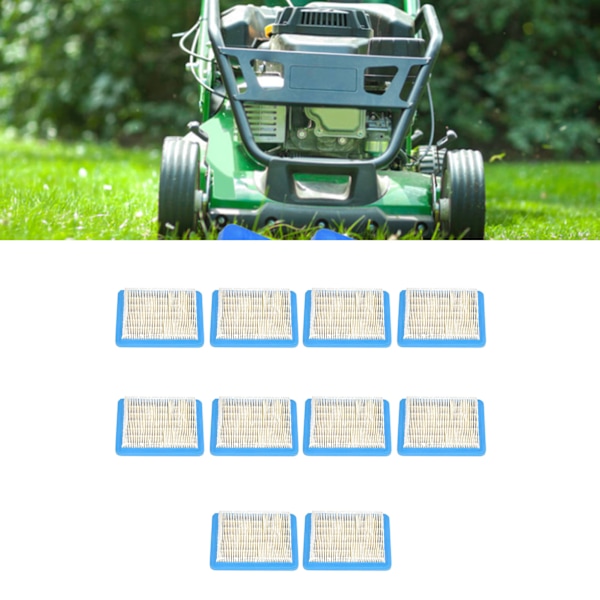 10 stk. Græsslåmaskine Luftfilter Gummi Jern Luftfiltre Elementer til John Deere Lg491588
